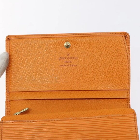 LOUIS VUITTON Epi Porte Monnaie Billets Tresor Mandarin M6350H LV Auth 123533 - Picture 9 of 15